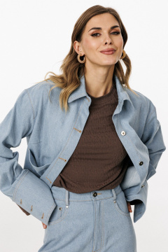 Блуза EOLA 3042.1 голубой - фото 5