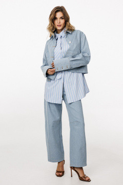 Блуза EOLA 3042.2 голубой - фото 3