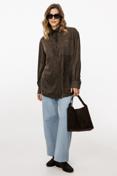 Блуза EOLA 3051 шоколад - фото 5