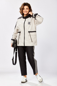 Брюки, ветровка Lady Secret 25230 черный+серо-бежевый - фото 1