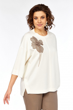 Брюки, джемпер Jurimex 3464 молоко-темно-бежевый - фото 3