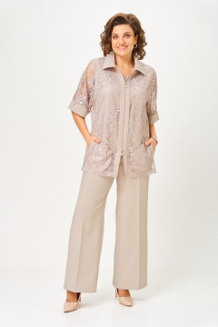 Брюки, кардиган, топ Svetlana-Style 2119 бежевый - фото 1