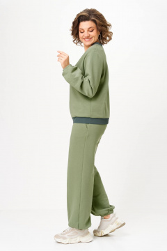 Брюки, джемпер Anastasia 1317 олива - фото 5
