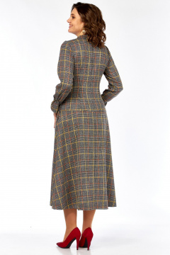 Платье Celentano lite 5077 серая_клетка - фото 4
