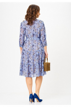 Платье Твой имидж 2341 голубой_с_принтом - фото 2