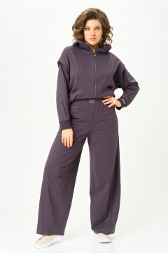 Бомбер, брюки Bonna Image 1023/1 серо-фиолетовый - фото 3