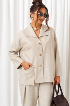 Брюки, рубашка Beautiful&Free 6421 бежевый - фото 4