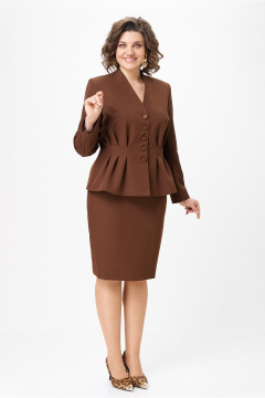 Жакет, юбка Vilena 1055 шоколад - фото 3