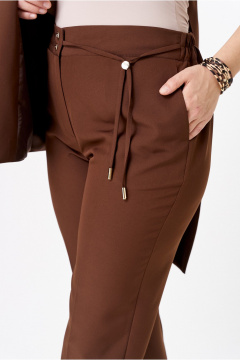 Брюки, жакет Vilena 1092 шоколад - фото 4