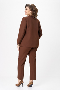 Брюки, жакет Vilena 1092 шоколад - фото 2