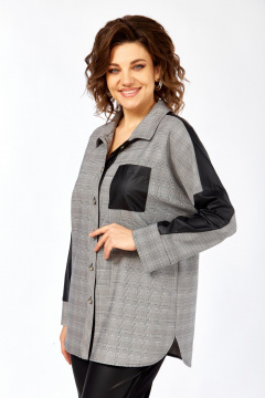 Блуза Matini 4.1545/1 клетка_черный - фото 1