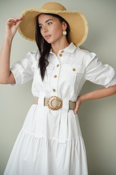 Платье LadisLine 1587 белый - фото 5