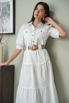 Платье LadisLine 1587 белый - фото 2