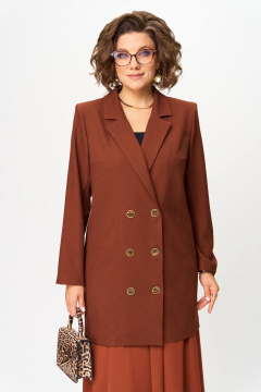 Жакет, юбка Anastasia 1262.3 терракот - фото 3