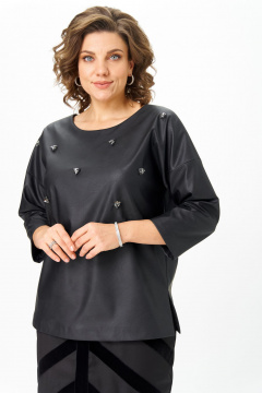 Блуза, болеро Andina city 5048-25 черный - фото 3