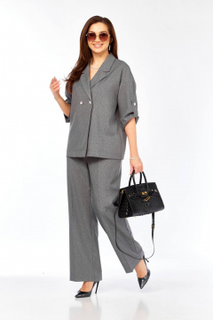 Брюки, жакет Taita plus 2519/3 серый_меланж - фото 4