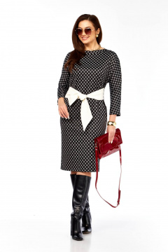 Платье Taita plus 2603 черный+белый - фото 4