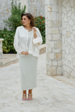 Блуза Vittoria Queen 28693бл молоко - фото 5