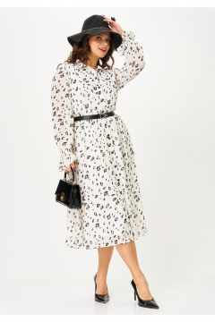 Платье Твой имидж 2342 молочный_с_принтом - фото 5