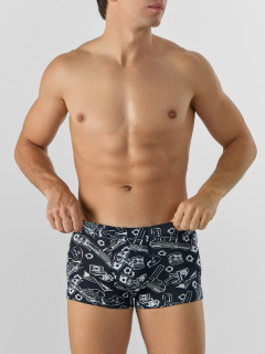 Трусы Mark Formelle 411229-3/25-5411П-5 пистолеты_и_деньги_на_черном_хвойный_лес_пули_на_г - фото 2