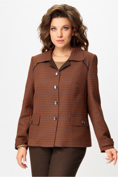Жакет Fita 20752 терракот+коричневый - фото 2