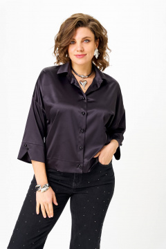 Блуза Anastasia 1201 черно-синий - фото 2