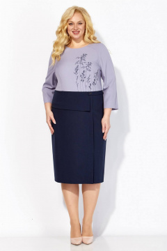 Платье Линия Л Б-2089 лавандово-серый - фото 4