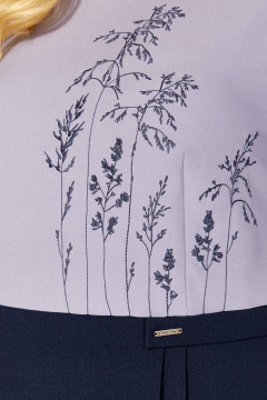 Платье Линия Л Б-2089 лавандово-серый - фото 2