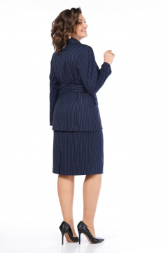 Жакет, юбка Alani Collection 2513 синий_полоска - фото 4