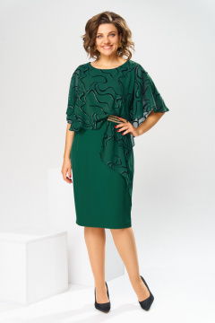 Платье Romanovich Style 1-2371 зеленый_флок - фото 2