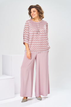 Блуза, брюки Romanovich Style 2-2892 пудровый - фото 4