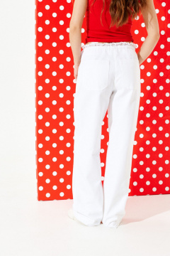 Брюки ELLETTO 2375 белый - фото 5