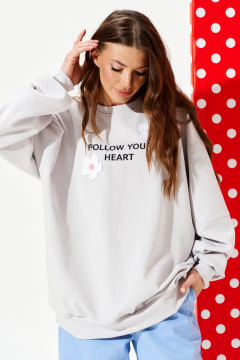 Свитшот ELLETTO 3947 серый - фото 4