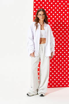 Блуза ELLETTO 3958 белый - фото 2