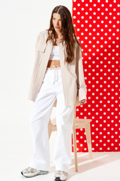 Блуза ELLETTO 3963 бежево-молочный - фото 2