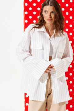 Блуза ELLETTO 3963 молочно-бежевый - фото 5