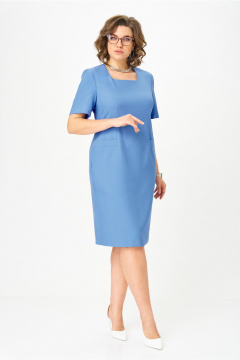 Жакет, платье Орхидея 1657 голубой - фото 4