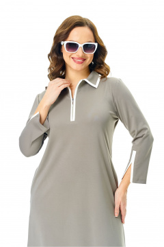 Платье Ольга Стиль С-971 олива - фото 5