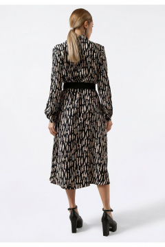 Платье Erika 7235 черно-молочный - фото 2