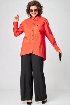 Блуза EVA GRANT 7319 коралл - фото 5