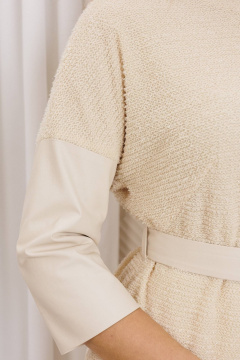 Жакет, юбка Мода Юрс 26-2718 молочный - фото 2