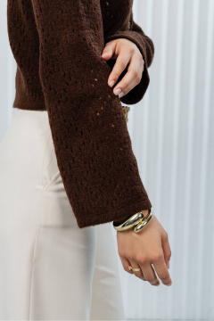 Жакет Romgil РВ0356-АК2 шоколадный - фото 3