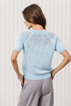 Джемпер Romgil РВ0368-ХЛ2 голубой - фото 2