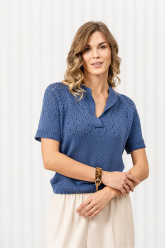 Джемпер Romgil РВ0368-ХЛ2 индиго - фото 3