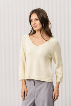 Джемпер Romgil РВ0369-ХЛ2 сливочный - фото 4