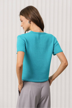 Джемпер Romgil РВ0376-ХЛ2 темно-бирюзовый - фото 2