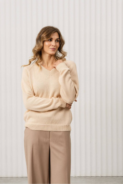 Джемпер Romgil РВ0380-ХЛ2 светло-бежевый - фото 3