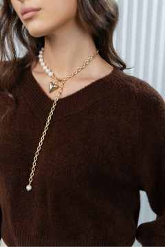 Джемпер Romgil РВ0381-АК2 шоколадный - фото 3