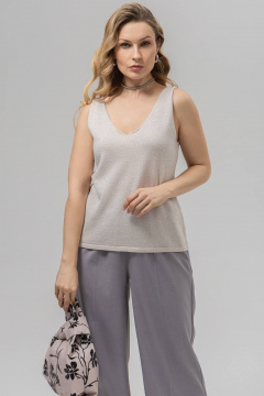 Топ Romgil РВ0385-ХМ2 кремовый, серебро - фото 1