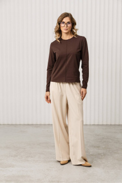 Джемпер Romgil РП0145-ХЛ2 темно-шоколадный - фото 4